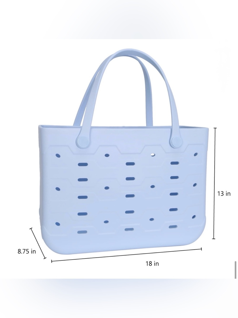 NWT - Light Blue Tote Bag - Picture 2 of 7